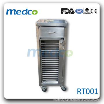 RT001 hospital registro médico gabinete gabinete de aço inoxidável